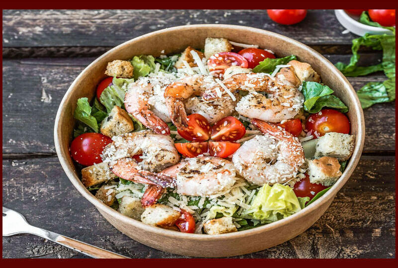 Caesar Shrimps Salad