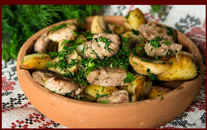 Ojakhuri With Mushroom