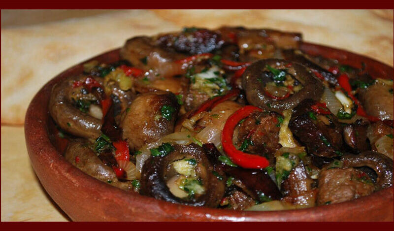 Chashushuli With Mushrooms